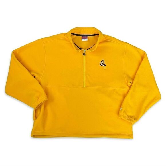 Champion Other - Vintage Champion ASU Sun Devils Fleece Pull-Over Sweater Jacket Yellow L